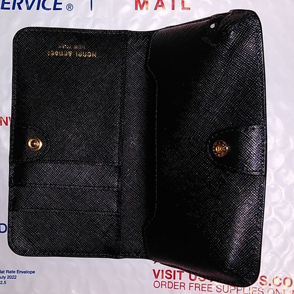 Henri Bendel Wallet, Card Holder and mini phone case in Black Leather - Picture 3 of 8
